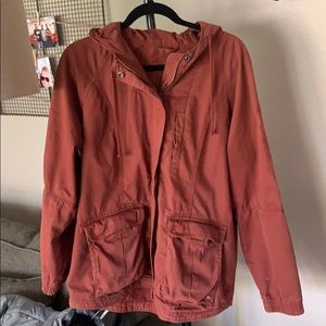 Burgundy fall jacket. Size L